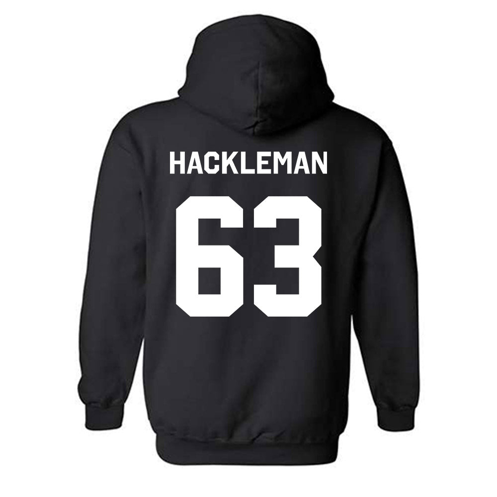Oklahoma State - NCAA Football : Caleb Hackleman - Stripe the Stadium Hooded Sweatshirt-1