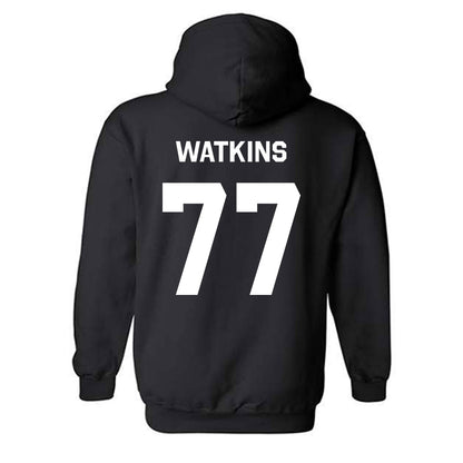Oklahoma State - NCAA Baseball : Hunter Watkins - Stripe the Stadium Hooded Sweatshirt-1