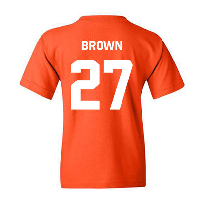 Oklahoma State - NCAA Baseball : Matthew Brown - Stripe the Stadium Youth T-Shirt-1