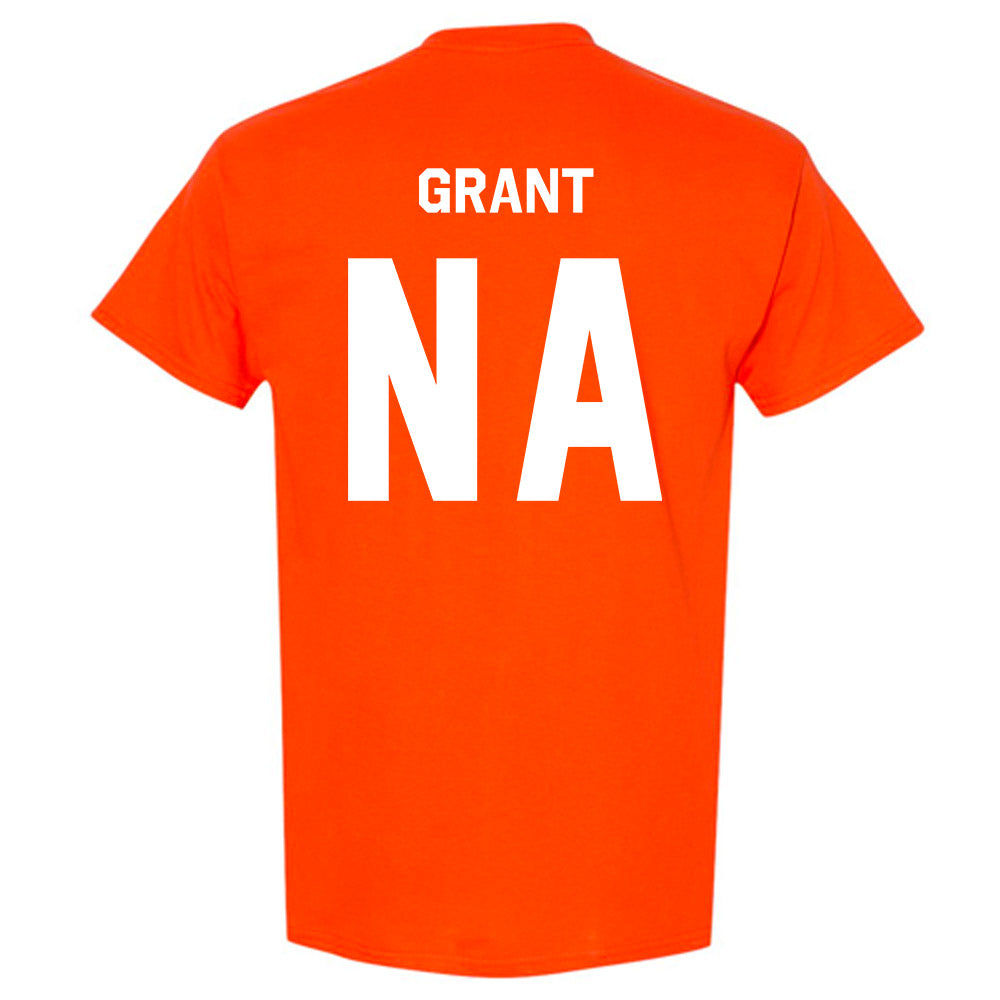 Oklahoma State - NCAA Women's Track & Field : Isis Grant - Stripe the Stadium T-Shirt-1