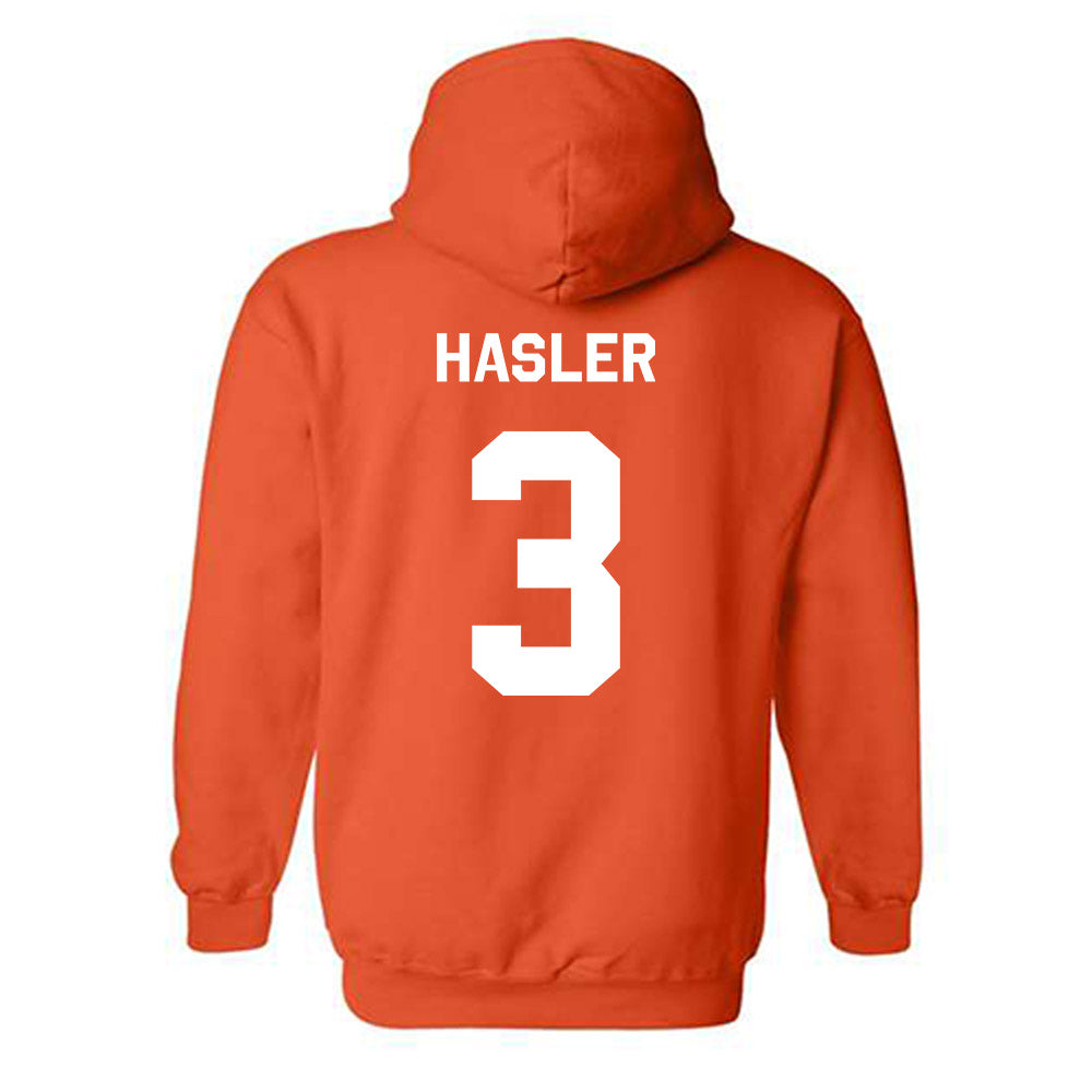 Oklahoma State - NCAA Softball : Amanda Hasler - Stripe the Stadium Hooded Sweatshirt-1