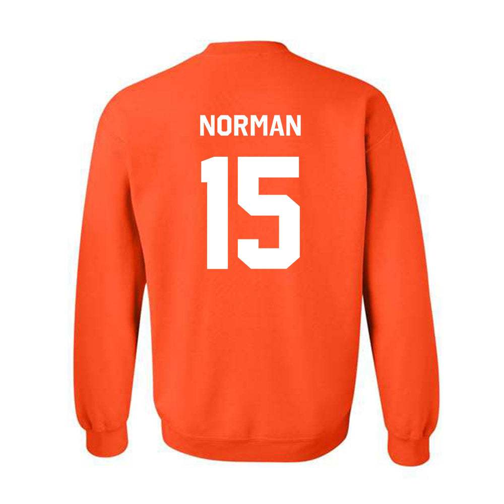Oklahoma State - NCAA Baseball : Sebastian Norman - Stripe the Stadium Crewneck Sweatshirt-1