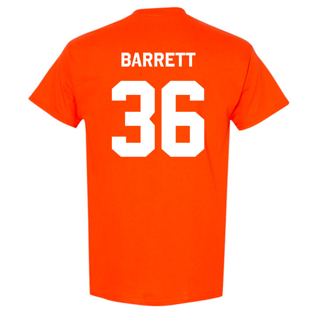 Oklahoma State - NCAA Baseball : Hudson Barrett - Stripe the Stadium T-Shirt-1
