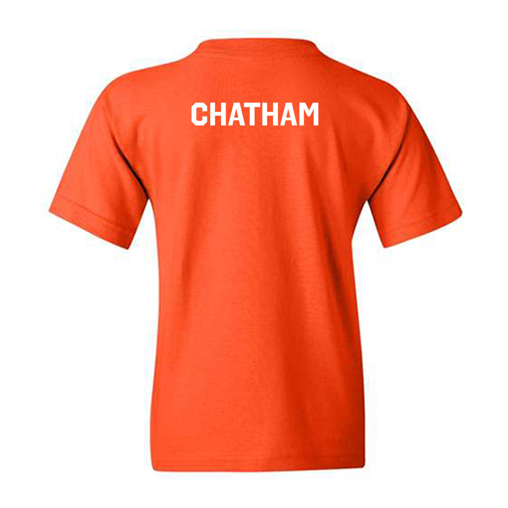 Oklahoma State - NCAA Equestrian : Kathryn Chatham - Stripe the Stadium Youth T-Shirt-1