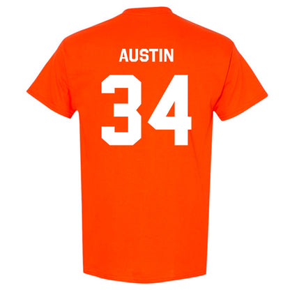 Oklahoma State - NCAA Softball : Jayelle Austin - Stripe the Stadium T-Shirt-1