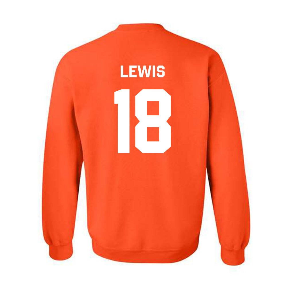 Oklahoma State - NCAA Football : Terrence Lewis - Stripe the Stadium Crewneck Sweatshirt-1