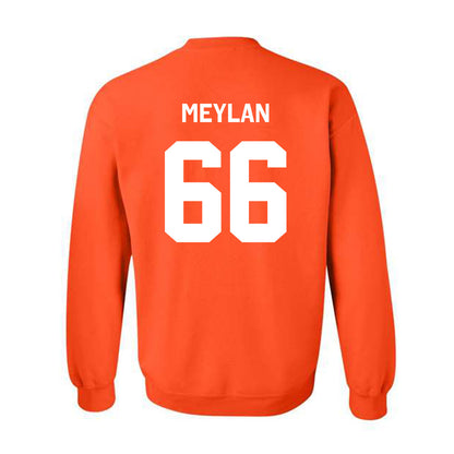 Oklahoma State - NCAA Softball : Ruby Meylan - Stripe the Stadium Crewneck Sweatshirt-1