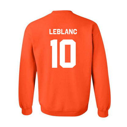 Oklahoma State - NCAA Baseball : Bryce LeBlanc - Stripe the Stadium Crewneck Sweatshirt-1