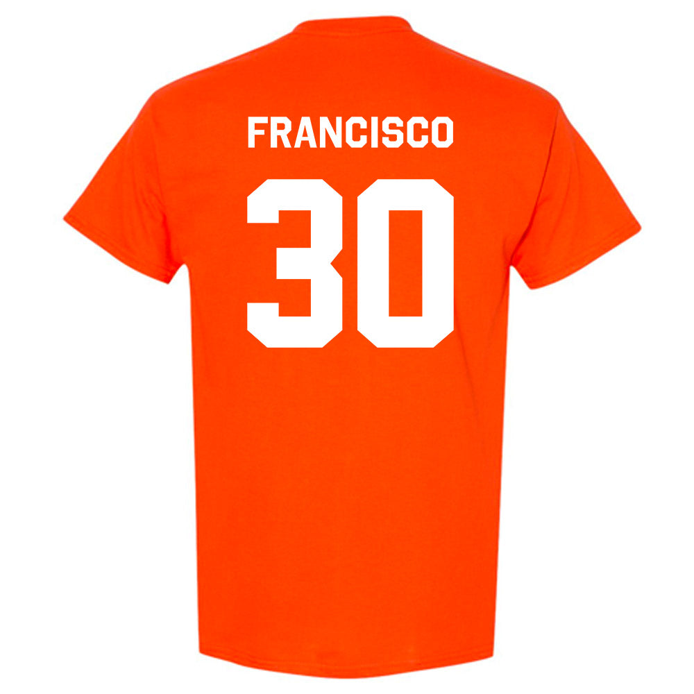 Oklahoma State - NCAA Baseball : Brady Francisco - Stripe the Stadium T-Shirt-1