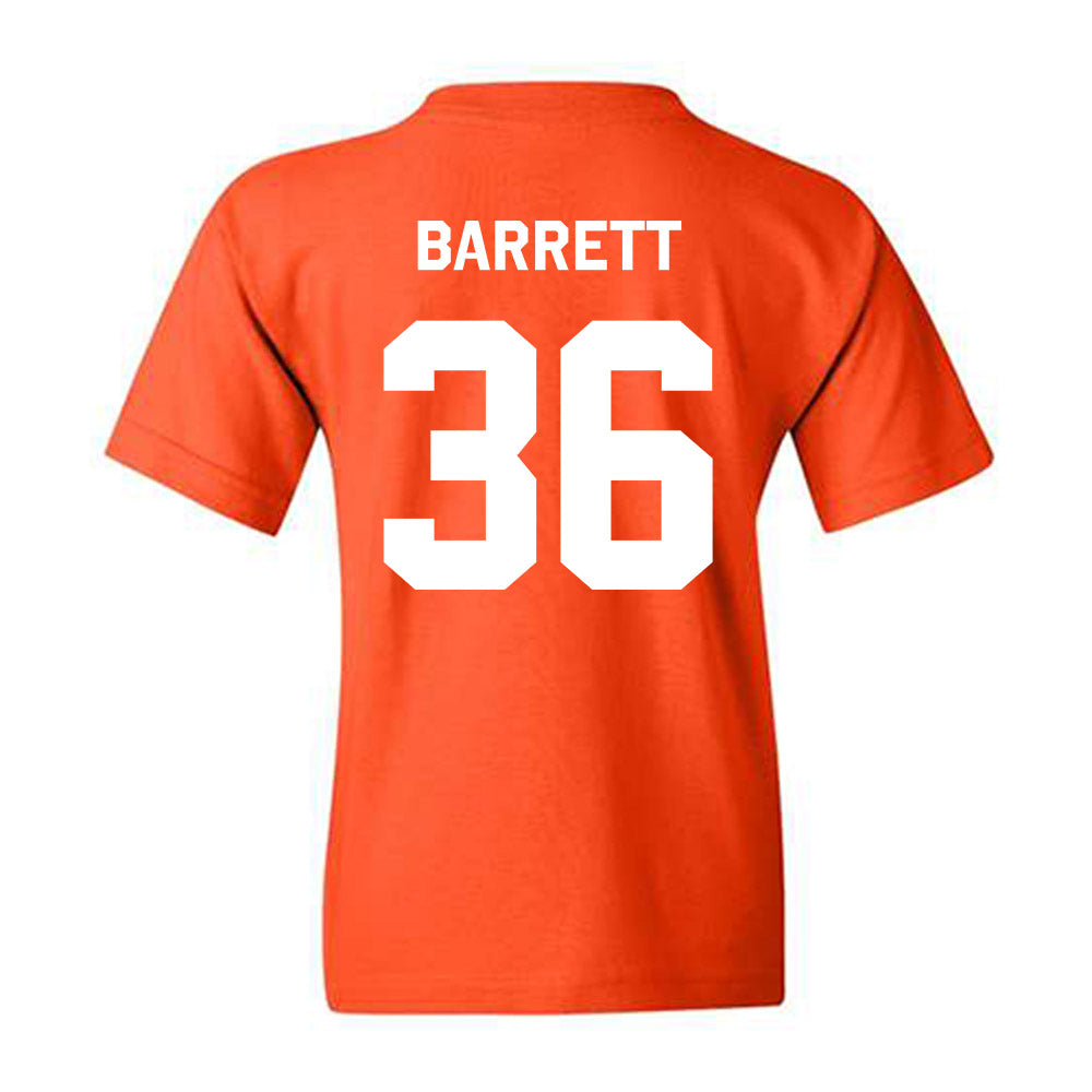 Oklahoma State - NCAA Baseball : Hudson Barrett - Stripe the Stadium Youth T-Shirt-1