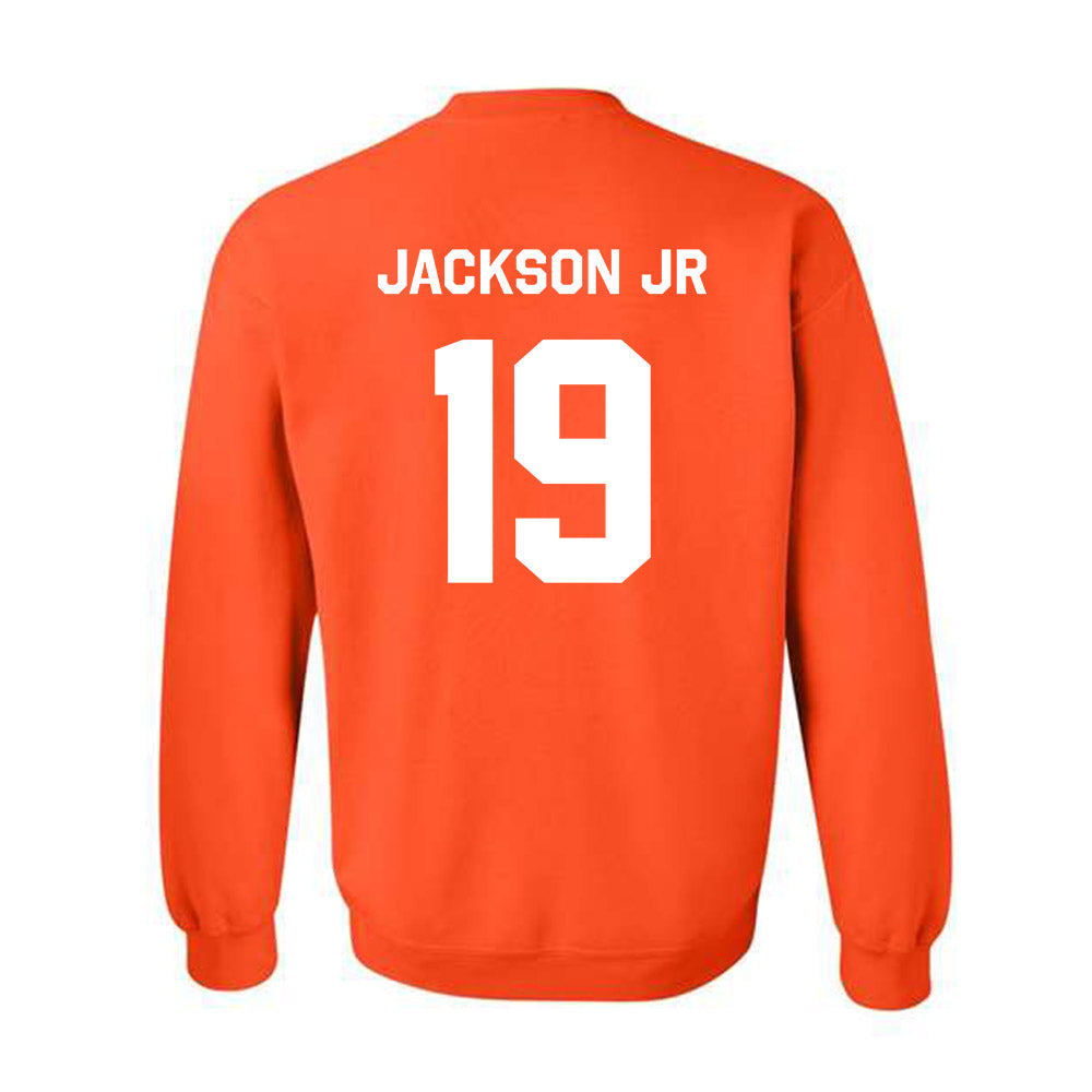 Oklahoma State - NCAA Football : DJ Jackson Jr - Stripe the Stadium Crewneck Sweatshirt-1