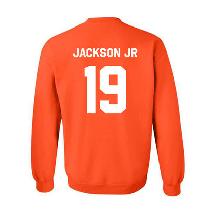 Oklahoma State - NCAA Football : DJ Jackson Jr - Stripe the Stadium Crewneck Sweatshirt-1