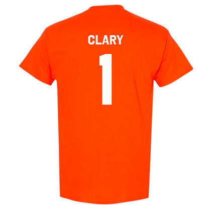Oklahoma State - NCAA Men's Basketball : Kanye Clary - Stripe the Stadium T-Shirt-1