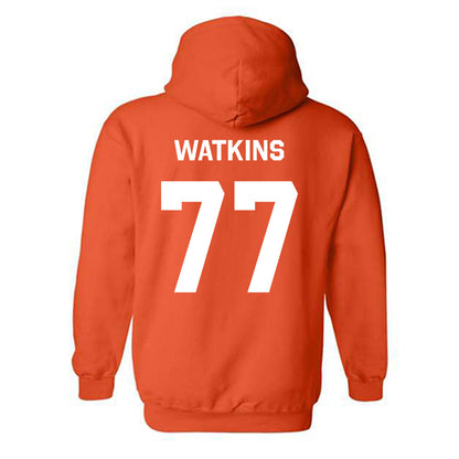 Oklahoma State - NCAA Baseball : Hunter Watkins - Stripe the Stadium Hooded Sweatshirt-1