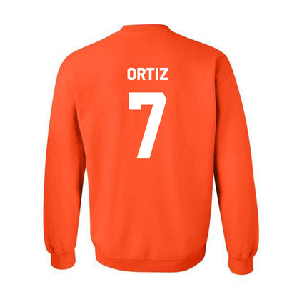 Oklahoma State - NCAA Baseball : Avery Ortiz - Stripe the Stadium Crewneck Sweatshirt-1