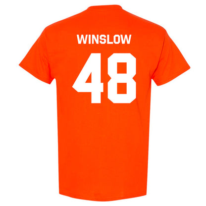 Oklahoma State - NCAA Baseball : Drew Winslow - Stripe the Stadium T-Shirt-1