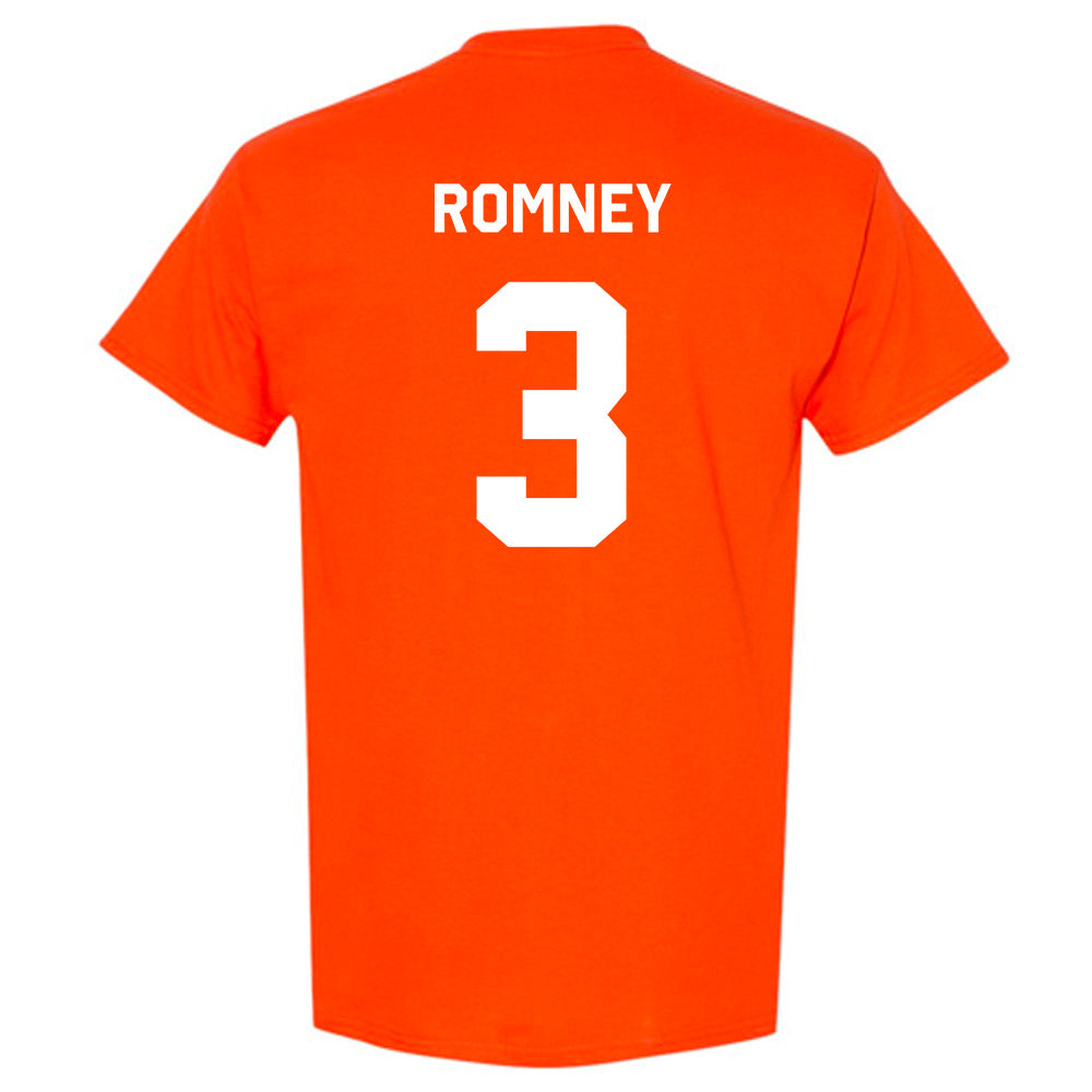 Oklahoma State - NCAA Football : Tate Romney - Stripe the Stadium T-Shirt-1
