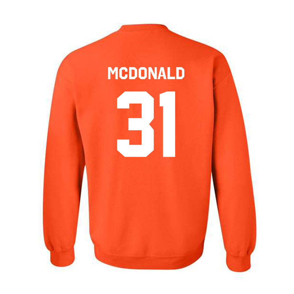 Oklahoma State - NCAA Softball : Lexi McDonald - Stripe the Stadium Crewneck Sweatshirt-1