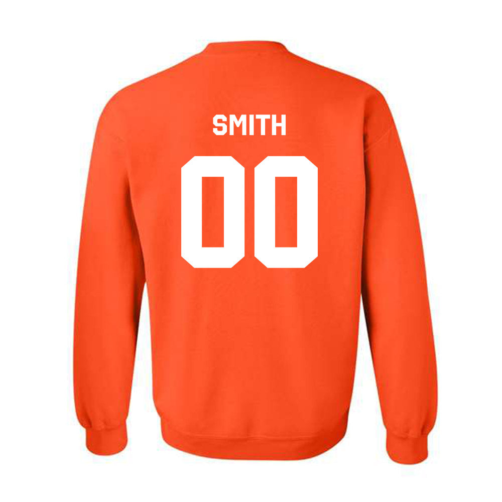 Oklahoma State - NCAA Softball : Makala Smith - Stripe the Stadium Crewneck Sweatshirt-1