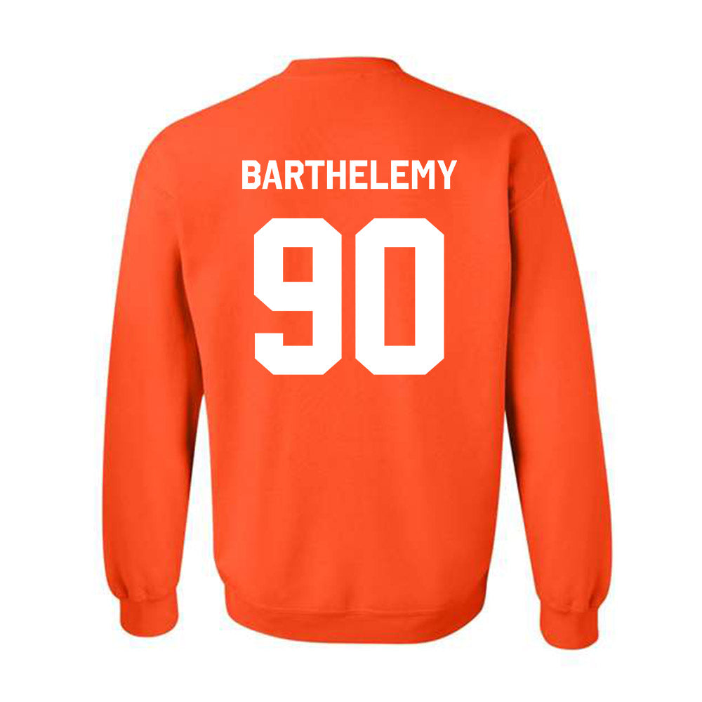 Oklahoma State - NCAA Football : Savion Barthelemy - Stripe the Stadium Crewneck Sweatshirt-1