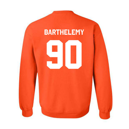 Oklahoma State - NCAA Football : Savion Barthelemy - Stripe the Stadium Crewneck Sweatshirt-1