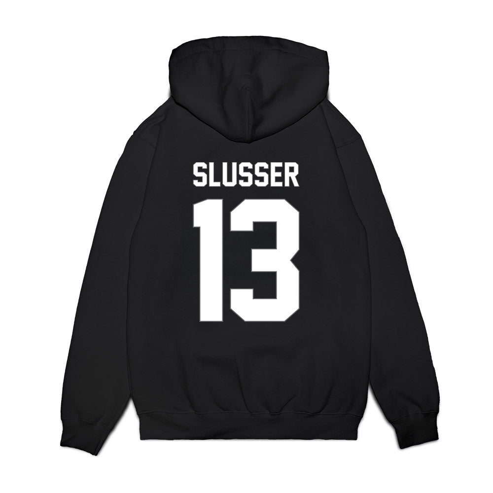 Butler - NCAA Women's Volleyball : Carly Slusser - Sports Shersey Premium Hooded Sweatshirt-1