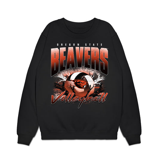 Oregon State - NCAA Women's Volleyball : Abby Lesagonicz - Premium Crewneck Sweatshirt-0