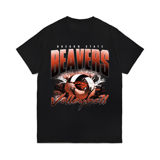 Oregon State - NCAA Women's Volleyball : Abby Lesagonicz - Comfort Colors T-Shirt-0