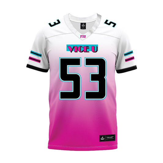 FIU - NCAA Football : Nathan Tveit - Premium Football Jersey-0