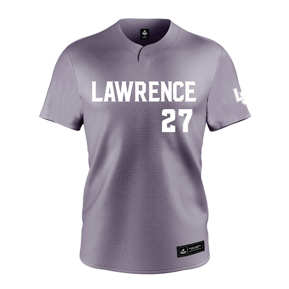 Lawrence - NCAA Baseball : Matt Sergeant - Grey Jersey-0