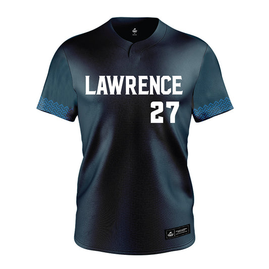 Lawrence - NCAA Baseball : Matt Sergeant - Navy Jersey-0