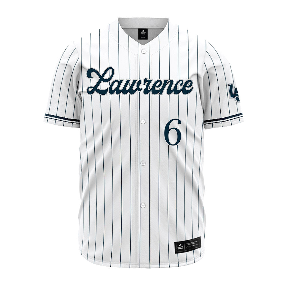Lawrence - NCAA Baseball : Myles Brincks - Pinstripe Jersey-0
