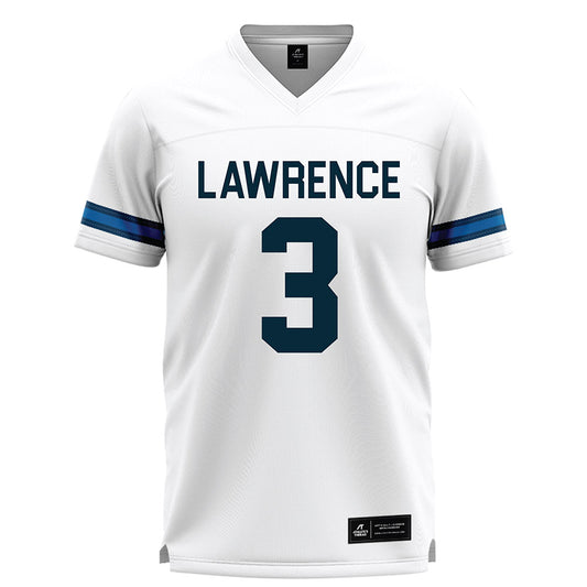 Lawrence - NCAA Men's Lacrosse : Eamon Tegenfeldt-Pfohman - White Lacrosse Jersey-0