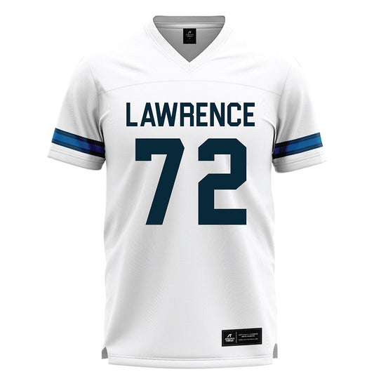 Lawrence - NCAA Men's Lacrosse : Carlos Mejia - White Lacrosse Jersey-0