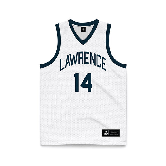 Lawrence - NCAA Women's Basketball : Taylor Svoboda - White Basketball Jersey-0