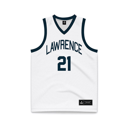 Lawrence - NCAA Women's Basketball : Avery VanDellen - White Basketball Jersey-0