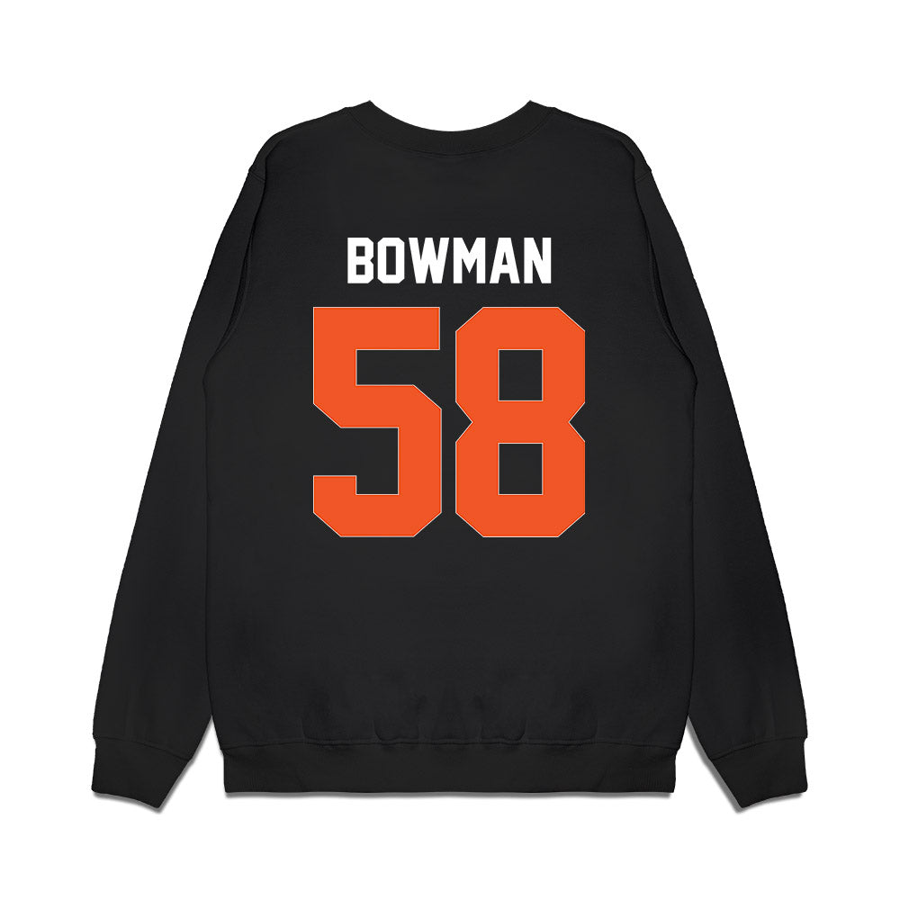 Oklahoma State - NCAA Football : Isaiah Bowman - Graphic Premium Crewneck Sweatshirt-1
