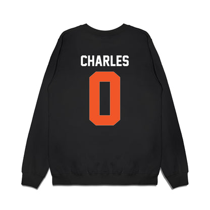 Oklahoma State - NCAA Football : Malik Charles - Graphic Premium Crewneck Sweatshirt-1