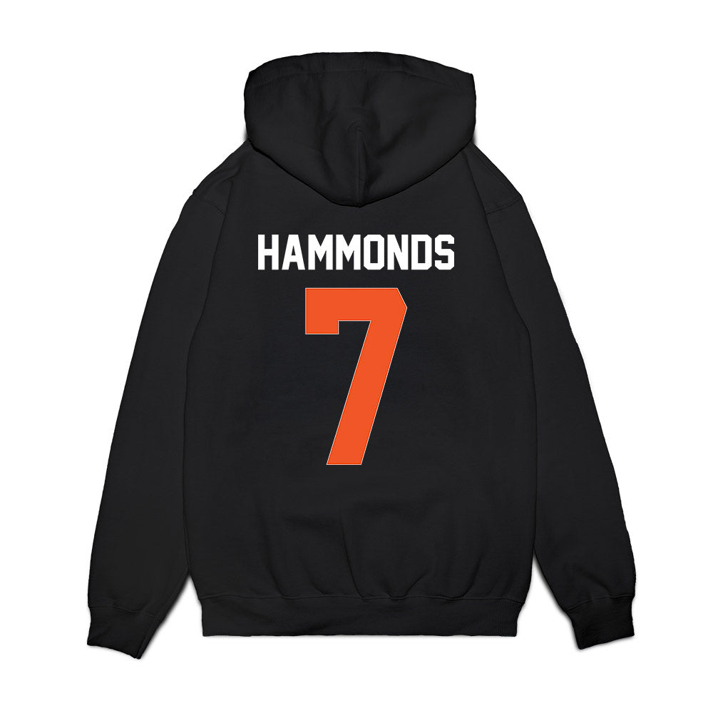 Oklahoma State - NCAA Football : Quinton Hammonds - Graphic Premium Hooded Sweatshirt-1