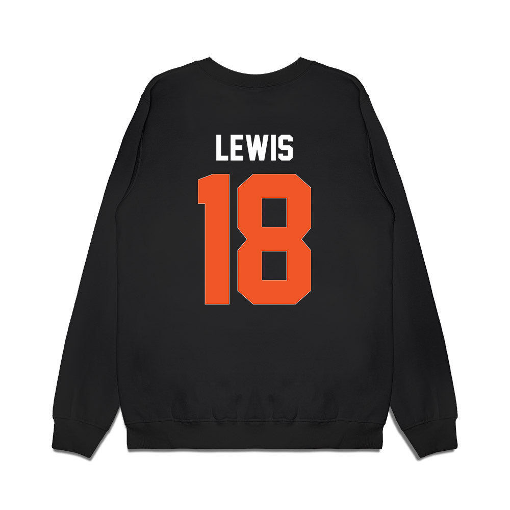 Oklahoma State - NCAA Football : Terrence Lewis - Graphic Premium Crewneck Sweatshirt-1