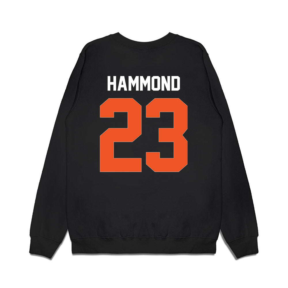 Oklahoma State - NCAA Football : Oscar Hammond - Graphic Premium Crewneck Sweatshirt-1