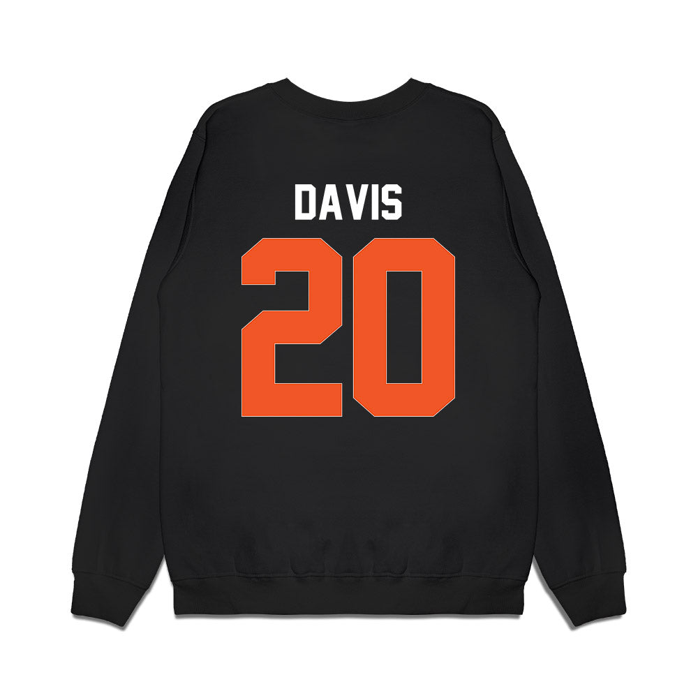 Oklahoma State - NCAA Football : Taurean Davis - Graphic Premium Crewneck Sweatshirt-1
