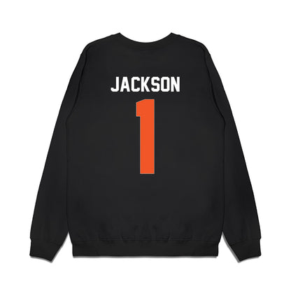 Oklahoma State - NCAA Football : Evan Jackson - Graphic Premium Crewneck Sweatshirt-1