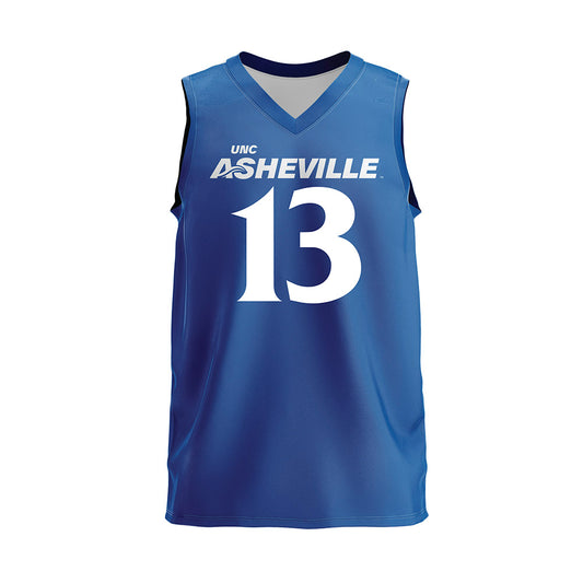 UNC Asheville - NCAA Women's Volleyball : Cadence Nichols - Blue Volleyball Jersey-0