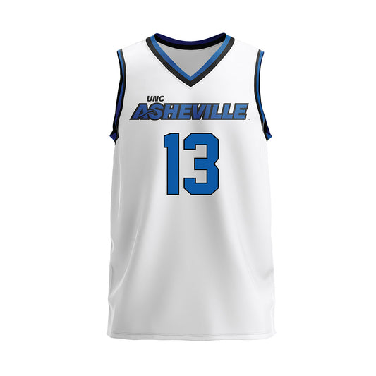 UNC Asheville - NCAA Women's Volleyball : Cadence Nichols - White Volleyball Jersey-0
