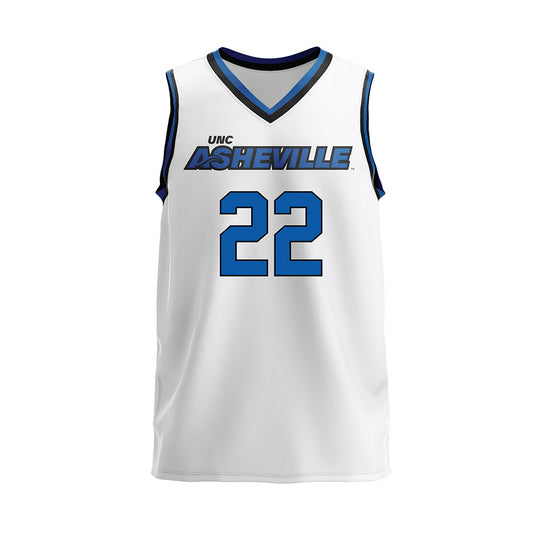 UNC Asheville - NCAA Women's Volleyball : Olivia Callipo - White Volleyball Jersey-0
