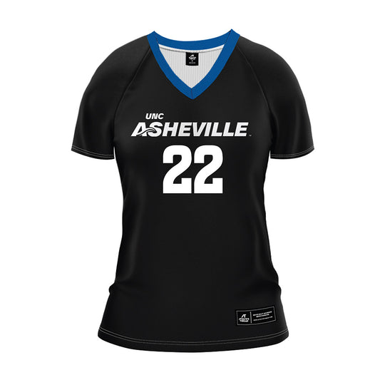 UNC Asheville - NCAA Women's Volleyball : Olivia Callipo - Black Volleyball Jersey-0