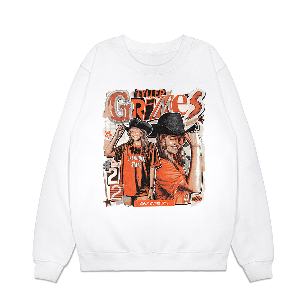 Oklahoma State - NCAA Women's Soccer : Tyller Grimes - Collage Premium Crewneck Sweatshirt-0