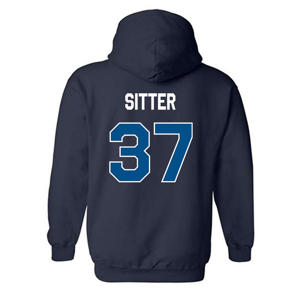 Lawrence - NCAA Baseball : Ethan Sitter - Classic Shersey Hooded Sweatshirt-1