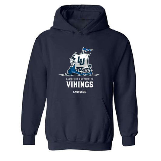 Lawrence - NCAA Men's Lacrosse : Eamon Tegenfeldt-Pfohman - Classic Shersey Hooded Sweatshirt-0